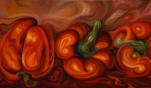 Really Red Peppers - Original size:12x24 - Cat#3