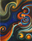 Curl Swirl - Original size: 8x10 - Cat#2